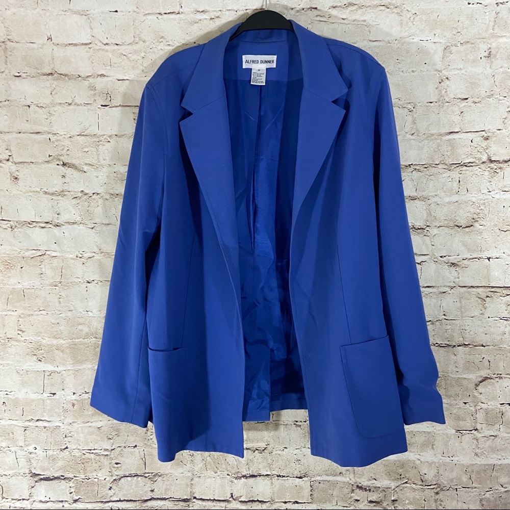 Blue Alfred Dunner blazer coat size 16